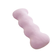 Oreiller respirable de couverture en soie glacée-Violet 100X48CM