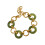 Artistic Overlapping Link Bracelet Stylish Unisex-JDB0103310GN 1