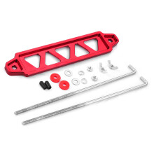 Le kit de montage de batterie rouge anodisé amélioré-Rouge