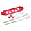 Support de batterie en aluminium coupé avec long crochet-Rouge 1