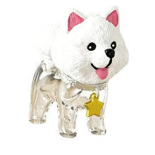 Porte-clés pour poils de chien, boîte de rangement-Poméranien
