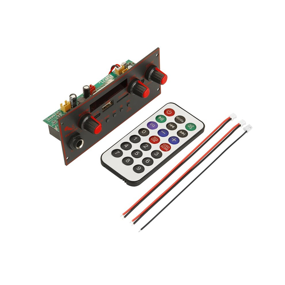 5.0 Mp3 Wma Decoder Board 10W Amplifier 5V 6.5Mm Microphone Fm Radio Tf Usb Car Audio Music Player Speaker 4711052596248