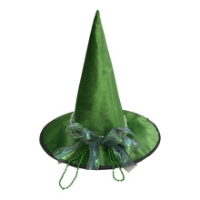 Halloween Hexenhut Grün Unisex Filz Karneval Kostüm