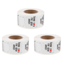 3Roll Haftetiketten Danke Weiß Für Paketverpackung Und Versand