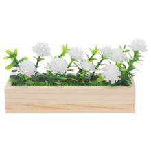 Mini-Fensterblumenkasten Weiß Für Puppenhaus Landschaftsdeko