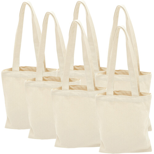 6St Canvas Boodschappentas Met Schouderband En