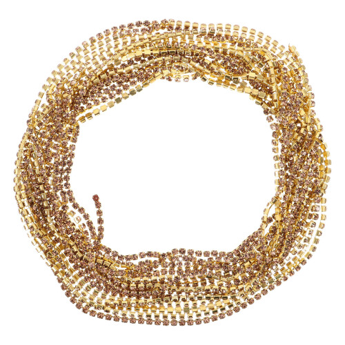 10M Kristall Strassband Gold Schmuck