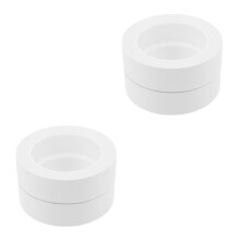 4 Haftendes PVC Absperrband Weiß Für Bühne Und Arbeitsplatz