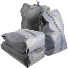 4Stk Wasserdichte Schuhbeutel 190T Grau Reise Organizer Schuhtasche