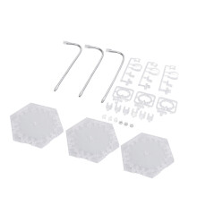 3er-Pack Actionfigurständer, 6-Zoll, Transparent