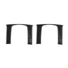 2X Carbon Fiber Style Console Gear Box Panel Cover Trim for 10Th 2016-2019 Interior Mouldings