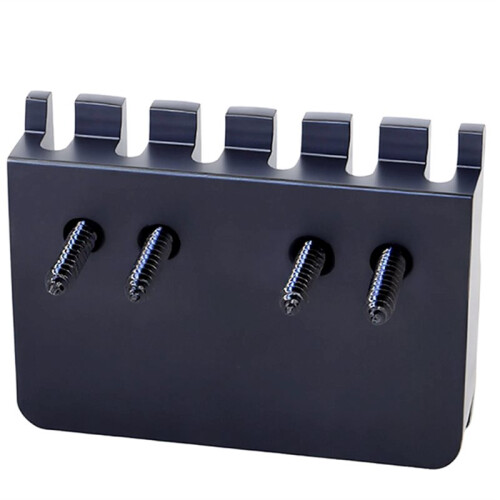 6 String Locking Nut Guitar Bridge String Locks for Headless Electric Guitar Replacement Parts Black 2
