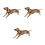 3St Hondfiguur DIY Speelgoed Kinderen Khaki 1