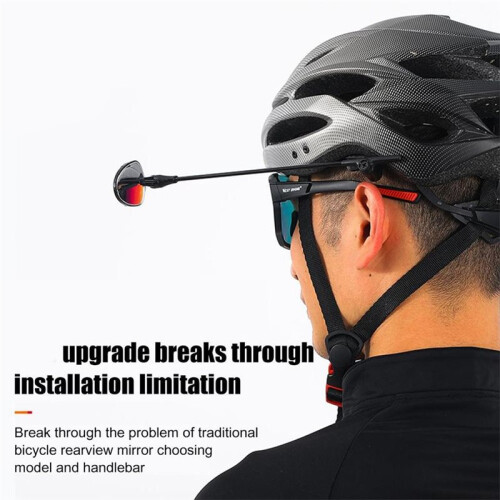 Adjustable MTB Road Bicycle Helmet Mirrors for Enhanced Rear View Safety 1