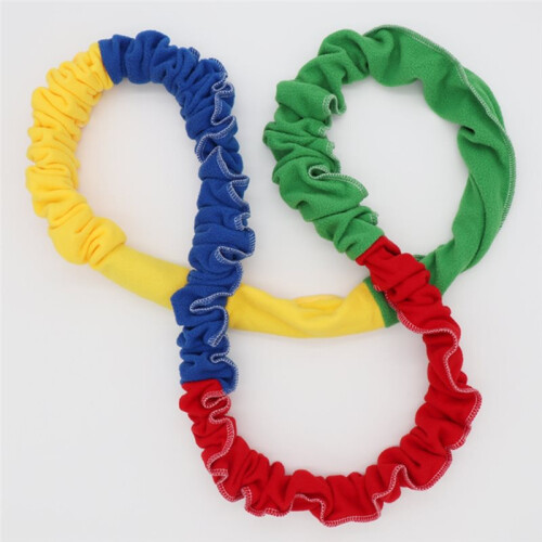 Elastic Tension Rope for Kids,Colorful Sensory Integration Training Tool,Design for Enhanced Group  and Coordination 1