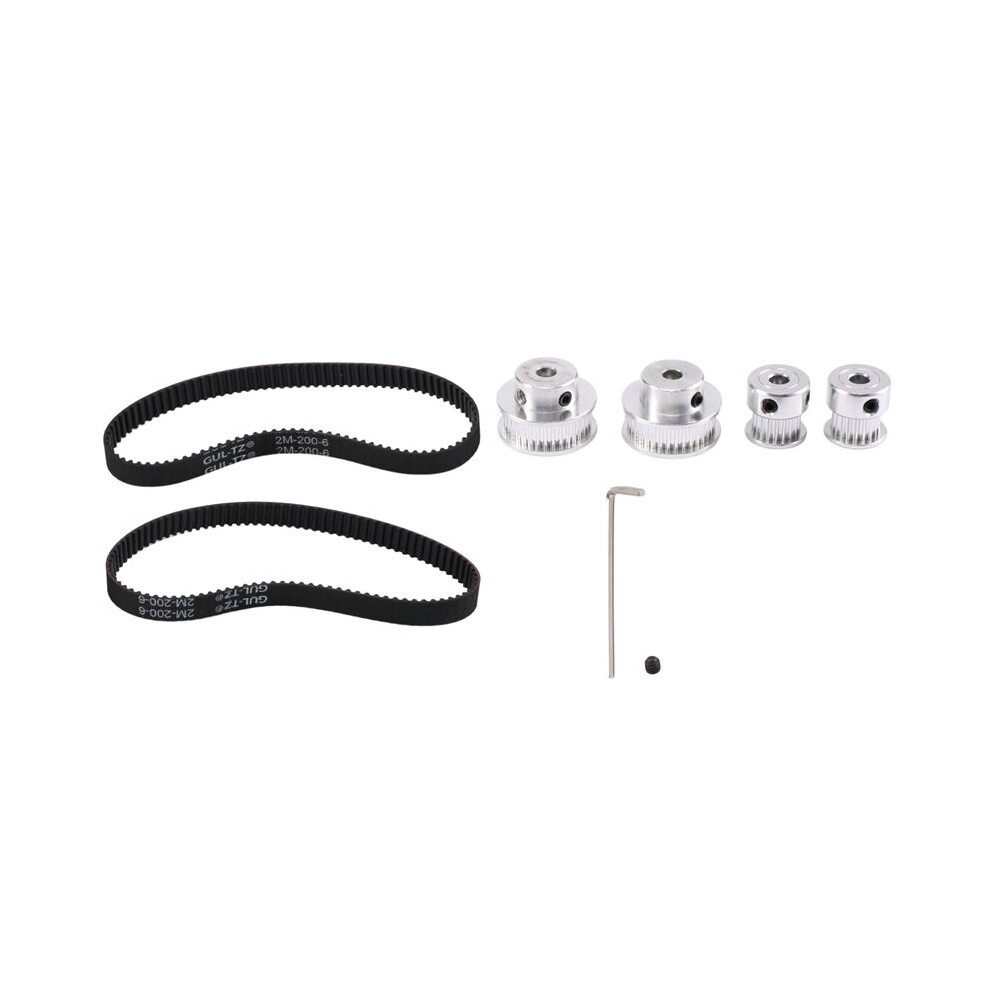 2 Sets Gt2 Timing Belt Idler Pulley Aluminum Synchronous Wheel Kit For 3D Printer Cnc Mechanical Drive 6032252708049