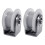 2Pcs Heavy Duty Quiet Nylon Rollers Wheel-48H type pulley 304 1