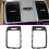 Car Rear Air Conditioner Outlet Frame for   2010-2016 Rear AC Vent Panel Frame Left 4