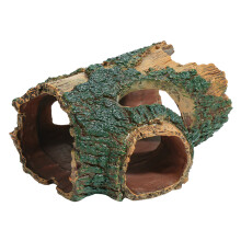 Simulatie Boomstamschuilplaats voor Reptielen Tanks Ornament met