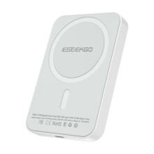 5000mAh Magnetic Wireless Power Bank | 15W Fast Charging, Qi-Compatible, Dual-Device Charger