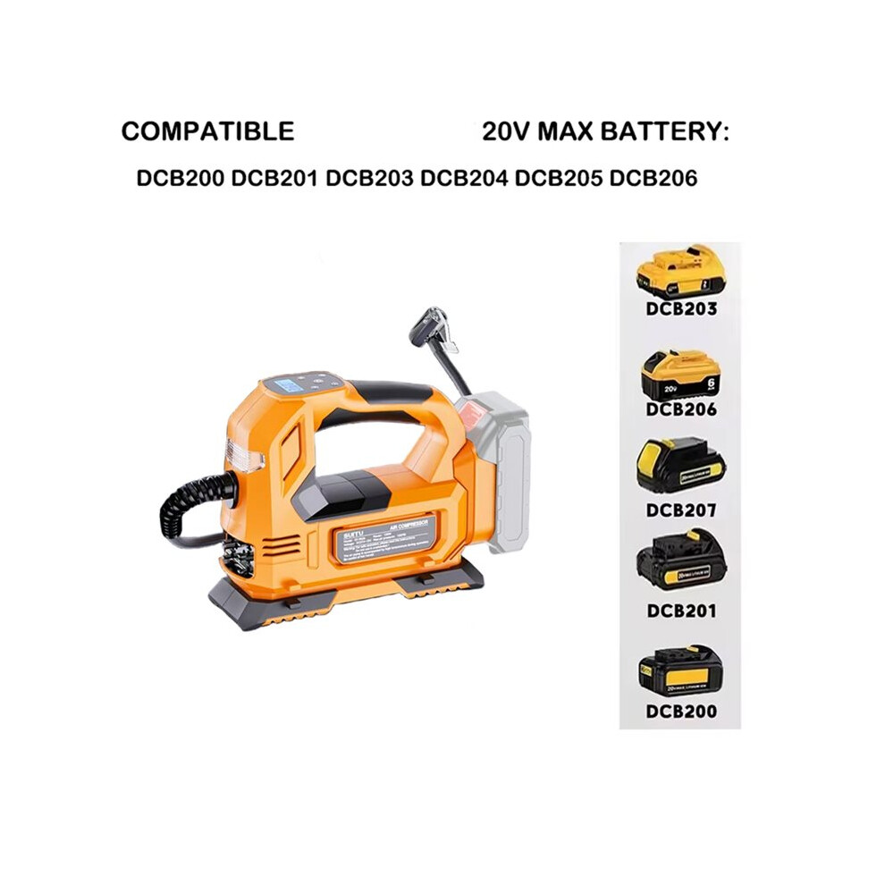 Electric Air Pump Powered Inflator Cordless Car Tire Air Compressor Inflatable Pump 18V No Battery For 4711874083810
