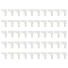 50 Piece Strong White Plastic Angles Connectors Screen Rebuilds
