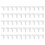 50 Piece Strong White Plastic Angles Connectors Screen Rebuilds 1