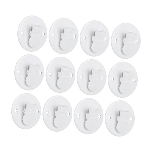 Set Of 12 Stick Hook For Carpet Sturdy Plastic Wall Mount