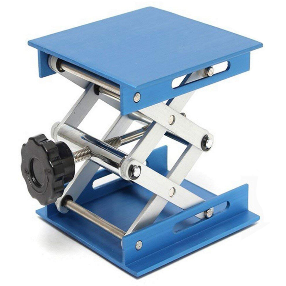 4Inch Aluminum Alloy Laboratory Jack Scissor Lift Platform / Foldable Lifting Table Pad Height Control Ideal For Working,Physical, Chemical, 4714245180446