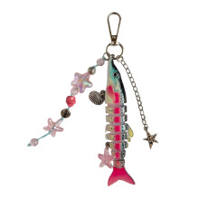 Articulated Artificial Fish Charm Keychain Gift For-pattern 1