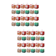 48Pièces Boîtes Papier Assorties Cadeau Bonbons Décorations Noël