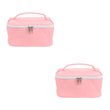 2Stk Wasserdichte Make-Up PU Pink Für Reisen Und Outdoor