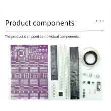 SMD Components Soldering Practice Test Kit 300 Pieces LED Circuit Board FR-4 PCB Material Sequential Flashing DC9V