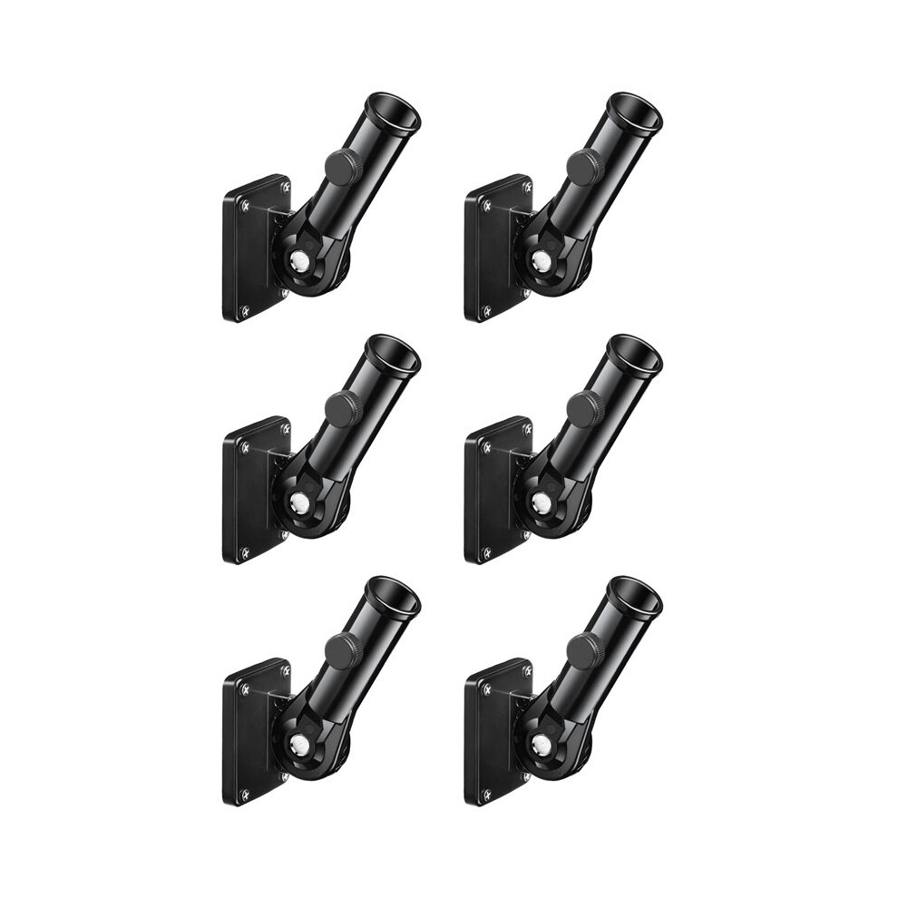 6X Flag Pole Holder Mounting Bracket Adjustable Flagpole Rod Hitch Bracket Multi-Position Flag Pole Bracket,Black 4711177225030
