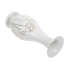 2Stk Weiße Ceramic Vase Chinesisches Design Für - Und Fensterdeko