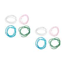 8Stk Mehrlagige Perlen Taillenschmuck Körperkette Für Damen