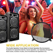 2 Pack 12 Inch Mesh Speaker Grills Covers Subwoofer Grill Protective Case for Home Audio Car Speaker, Black