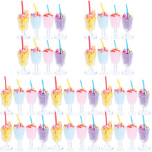 60 stuks ijssorbet gobelin decoraties drankjes poppenhuis model