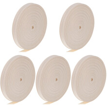 5Rollen Beige Katoenen Binding Duurzaam Voor Fabricage En Tassen