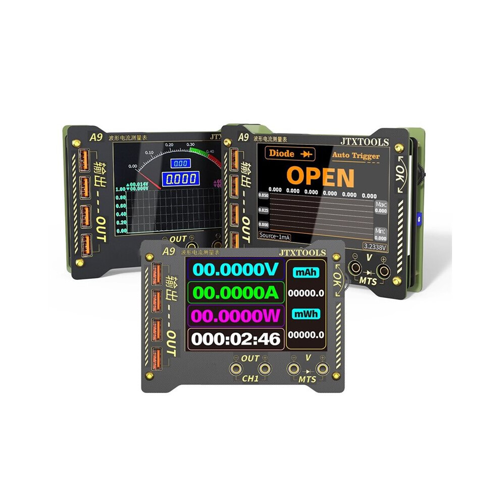 Waveform Multi-Function Measurement Meter A9 High-Precision Voltage Current Sampling Data Logger PC Computer Control