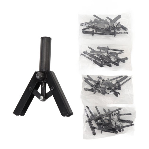 Professional Hand Riveter Set with 40 Plastic Rivets for Car Door Panels