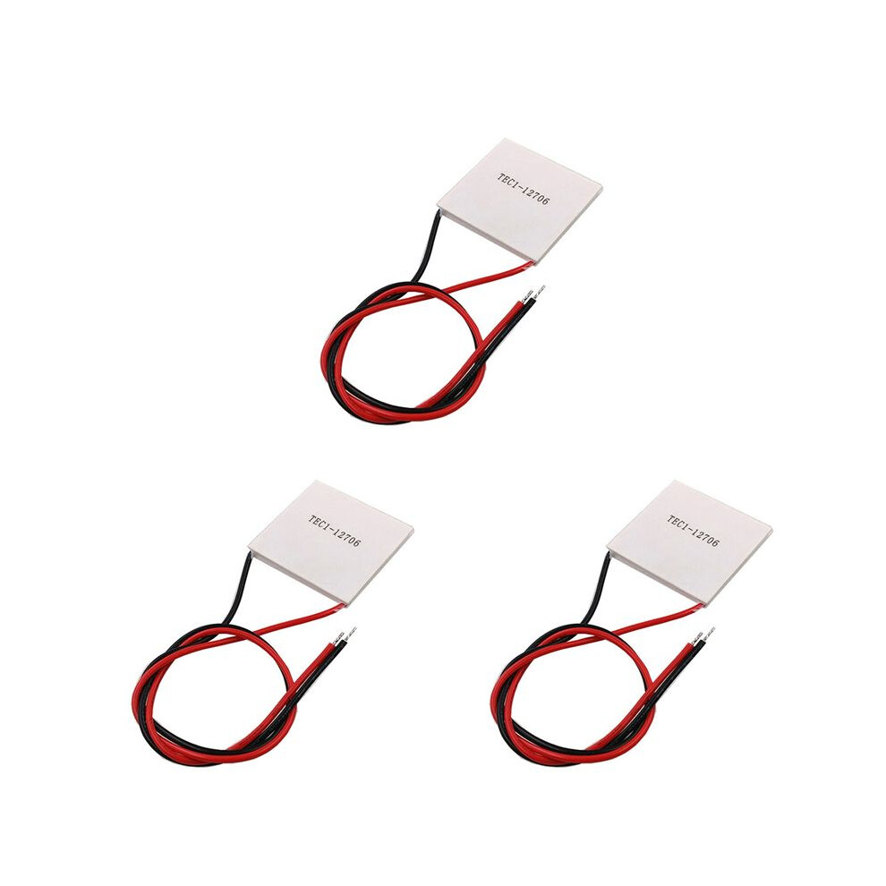 3X Tec1-12706 Thermoelectric Cooler Peltier 40X40mm 12V Semiconductor Refrigeration Qcmax 60-72W Refrigeration Piece 6034004542352