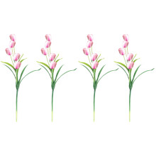 4Pcs Cor-De-Rosa De Seda Para Decoração E Eventos
