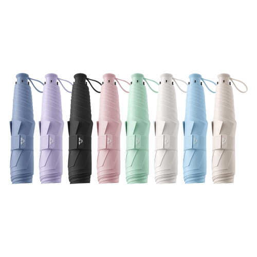 Simple Folding Umbrella with UPF50 Sun and Rain Proof-Pink 1