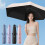 Simple Folding Umbrella with UPF50 Sun and Rain Proof-Pink 7