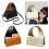 Elegante handtas voor dames, compact formaat,-Lichtbruin 3