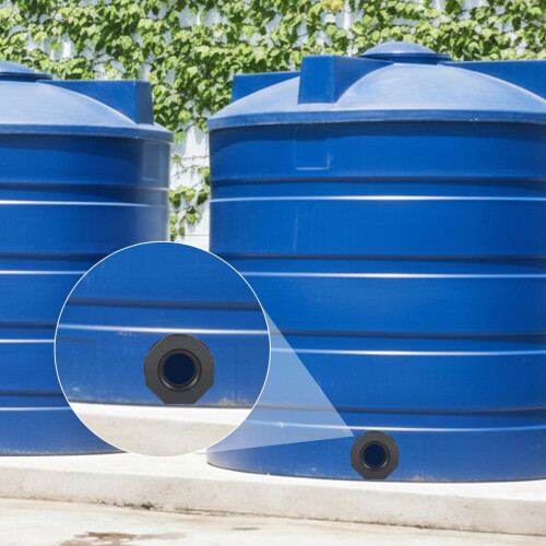 Weather Resistant PVC Bulkhead Fitting 2 Inch Thread Size For 1