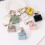 8PCS Stylish PU Key Holder Set Includes Wallet Earphone Case And 5