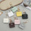 8PCS Stylish PU Key Holder Set Includes Wallet Earphone Case And 6