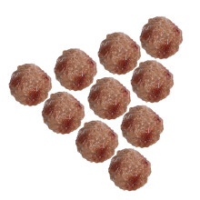 10Pcs Almôndegas De Carne Artificial PVC Para Decoração Fotográfica